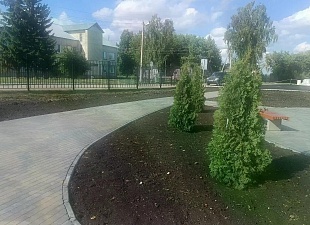 В Иссе завершено благоустройство общественного пространства